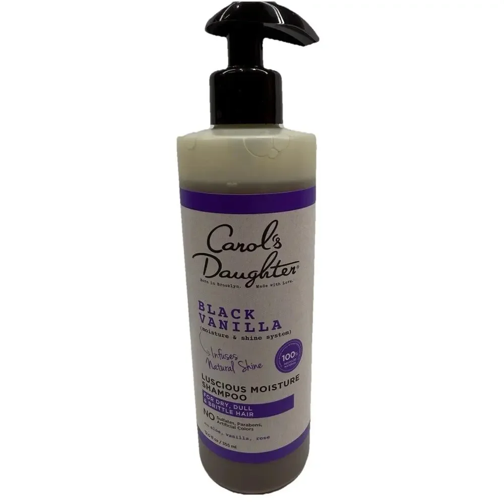Carol's Daughter Black Vanilla Shampoo 12oz Moisture Shine For Dry Dull Hair New